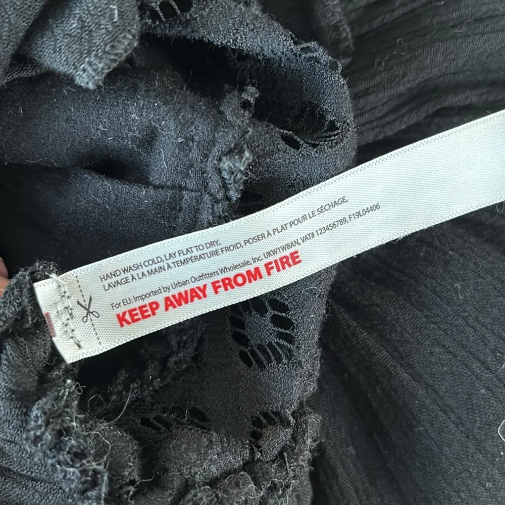 🚫 SOLD Free People Adell Cami Y2K Fairycore Black M - Picture 10 of 11